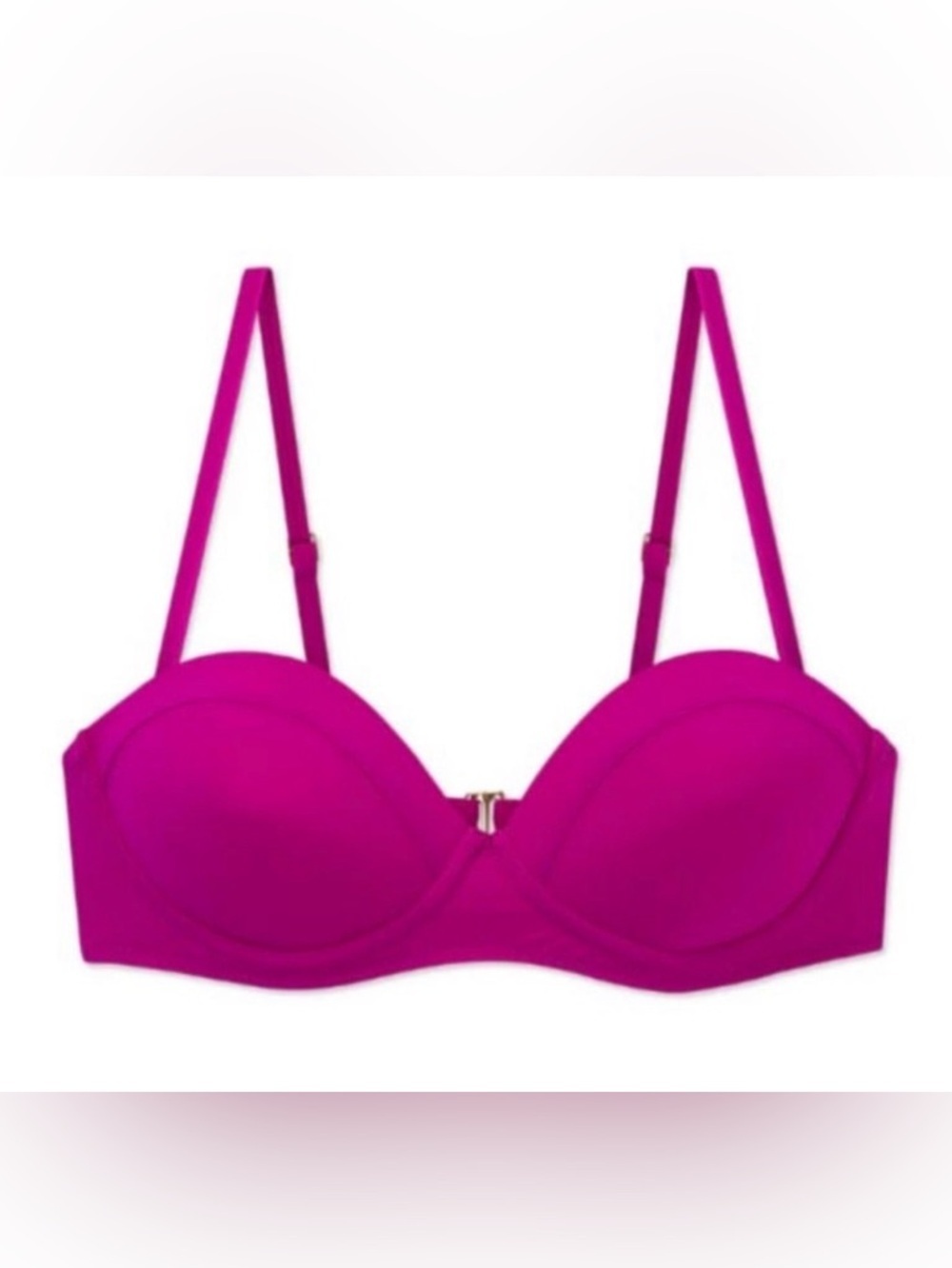 WET Aspen Top Bikini Top Magenta Size Medium NWT Strapless Convertible Swim Top